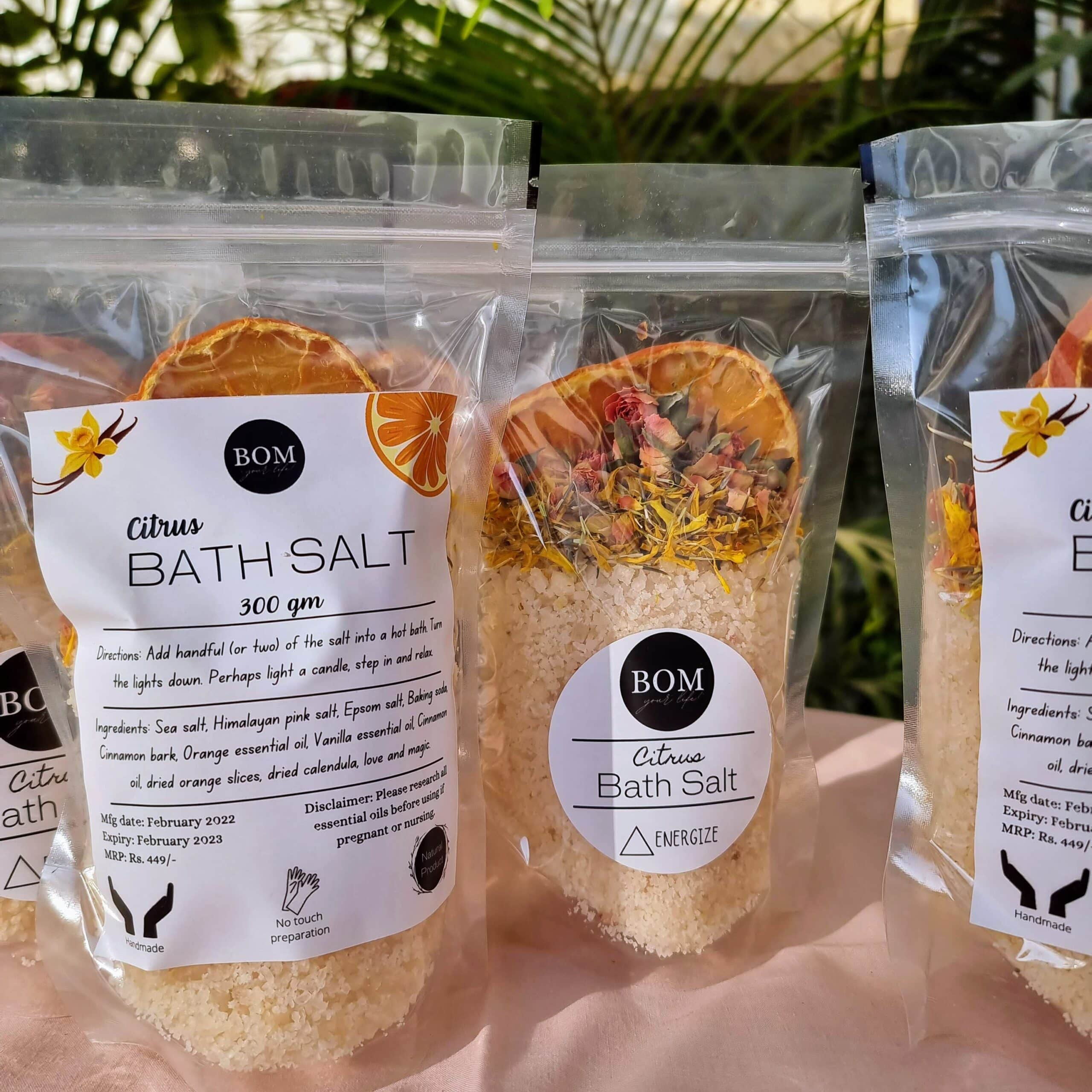 Bath Salt - Epsom Salt with Citrus essential oils